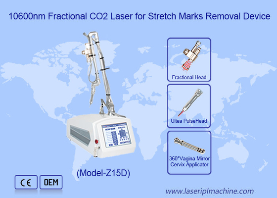 3 In 1 Rf Tube Fractional Co2 Laser Device Untuk Penghapusan Paru jerawat Mesin Perawatan Kulit