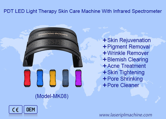 PDT LED Portable Light Therapy Mesin Perawatan Kulit Dengan Infrared Spectrometer