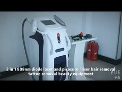 E9DQ Multifungsi 2in1 808 Diode Laser Mesin Tato dan Penghilang Rambut