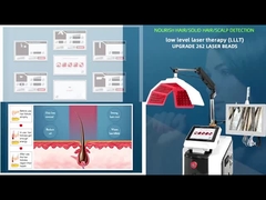 HR206 650nm Diode Laser Laser Pertumbuhan Rambut Tingkat Rendah Mesin Analisis Rambut