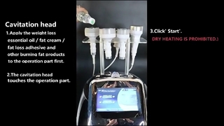 Mesin Pelangsing Tubuh Kavitasi 6 In 1 750HZ 120w