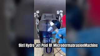 Mesin Mikrodermabrasi RF Peremajaan Kulit Jet Oksigen Gelembung 9in1 Hydro Co2