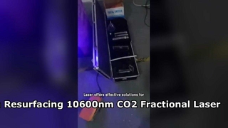 60W Pelapisan Kulit Pengencang Vagina Tabung RF Mesin Laser Co2 Fraksional 10600nm