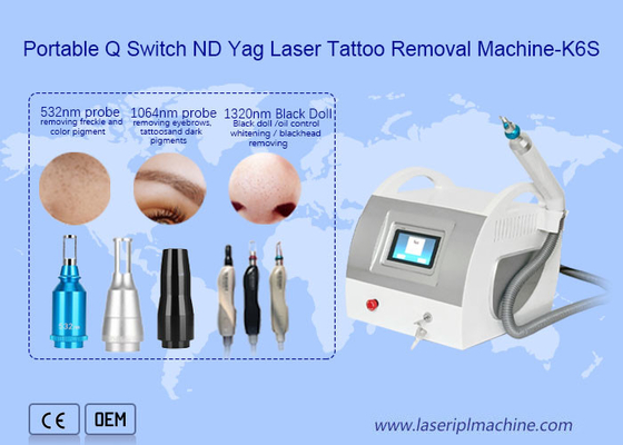 Q Switch Nd Yag Peralatan Penghapusan Tato Laser 1320nm Pigment Speckle Penghapusan