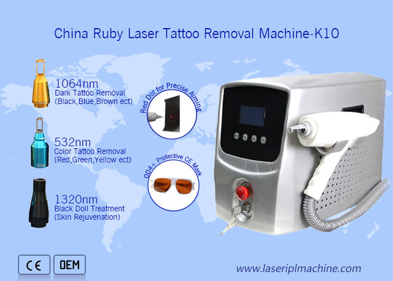 Mesin Penghapusan Tato Laser 220v 532nm Portabel Q Switched Yag