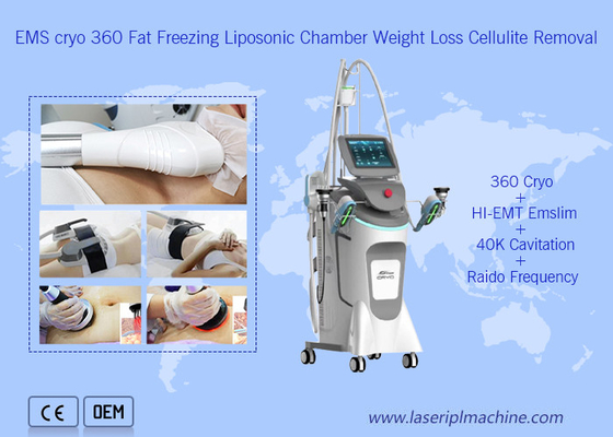 Spa 360 Cryolipolysis Slimming Machine Lemak pembekuan Electro Magnetic body Slim Stimulasi otot tubuh
