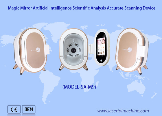 Portable Ai 20 Juta Pemindai Wajah Skin Analyzer 3d Uv Magic Mirror