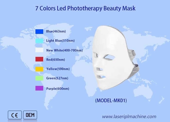 7 Warna Terapi Cahaya Led Topeng Kecantikan Untuk Penghapusan Kerutan Perawatan Kulit