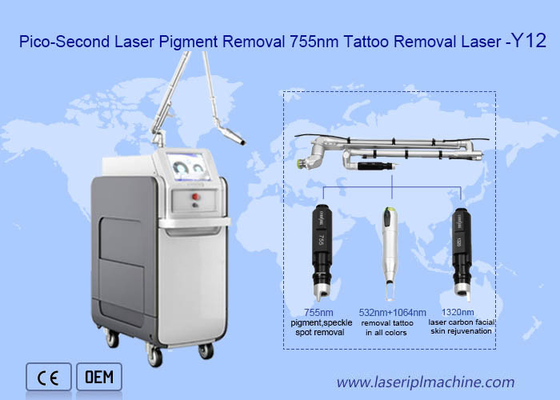 Mesin Penghilang Tato Laser Alexandrite picosecond 755nm
