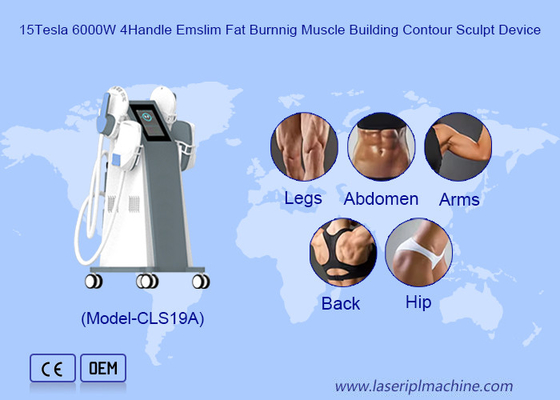 Frekuensi tinggi EMS Slimming Electromagnetic EMS Membentuk Mesin Patung untuk paha