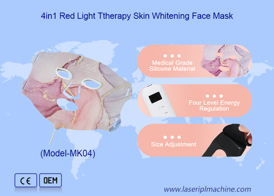 630nm/880nm/590nm/470nm Led Face Mask Light Therapy untuk Red/Yellow/Blue/Infrared Light Mode