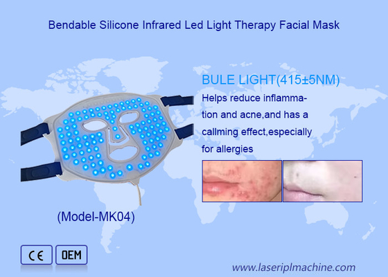 Penghapusan pori-pori Penggunaan rumah Wireless LED Beauty Face Mask Dengan 108pcs LED