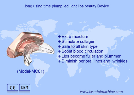 Pengecoran lampu LED Lip Therapy Perawatan bibir silikon mengurangi lip line perangkat