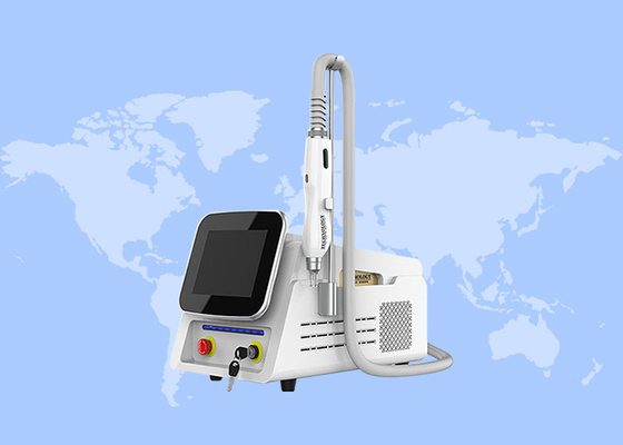 Portable 3 Wavelength Picosecond Nd Yag Laser untuk Penghapusan Pigmen Penghapusan Tato