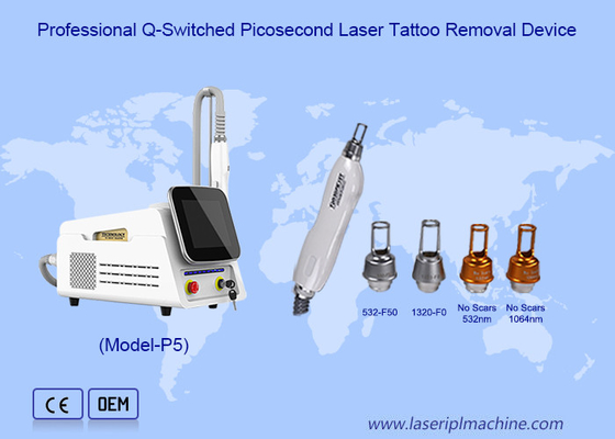 Picosecond Nd Yag Laser Machine untuk Penghapusan Bintik-bintik Penghapusan alis