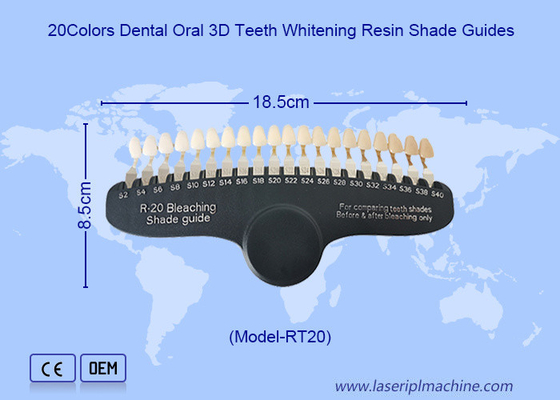 Gigi Membersihkan Gigi Memutihkan Gigi 3D Pemutih Shade Guide Device