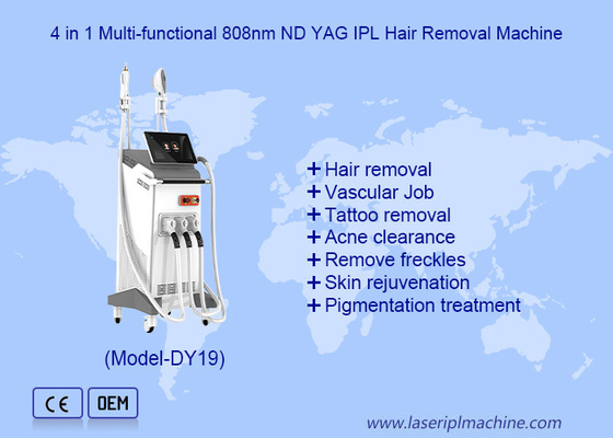 Q Switch 3 in 1 Nd Yag+Laser Dioda+Mesin Kecantikan Penghilang Bulu Laser IPL