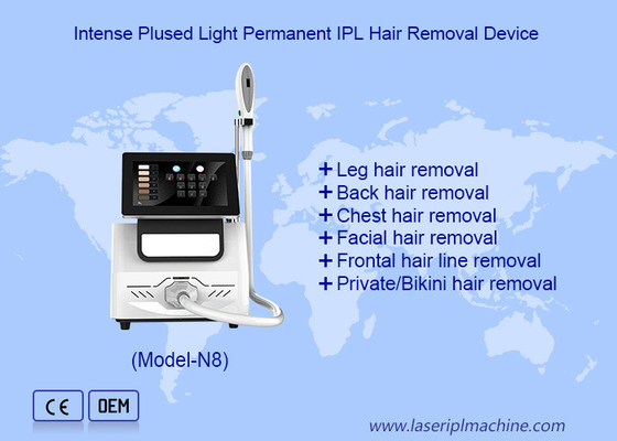 Mesin IPL portabel Penghapusan pori untuk tubuh dan wajah IPL Laser Hair Removal