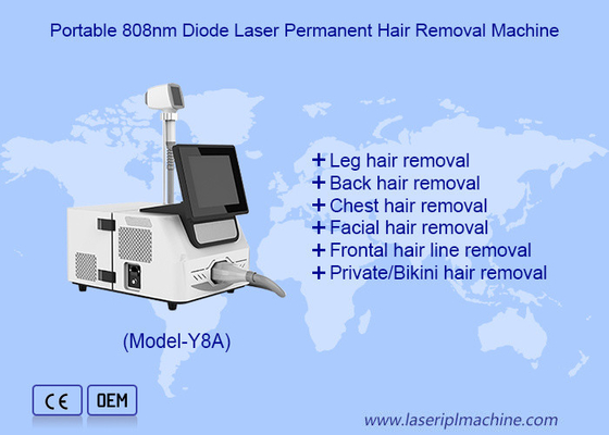 Desktop 808nm 810nm Diode Laser Machine Pemutih Kulit Penghapusan Rambut Tubuh