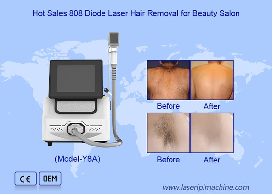 Efektif 1200W-1600W Penghilang Rambut Epilator 808nm Diode Laser Machine