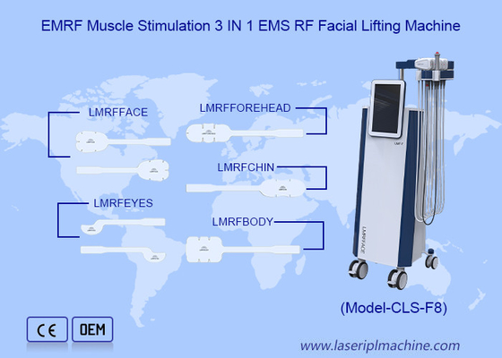 EMS RF 5MHz Mesin pijat mata Bentuk tubuh V Wajah EMS Mesin peregangan kulit