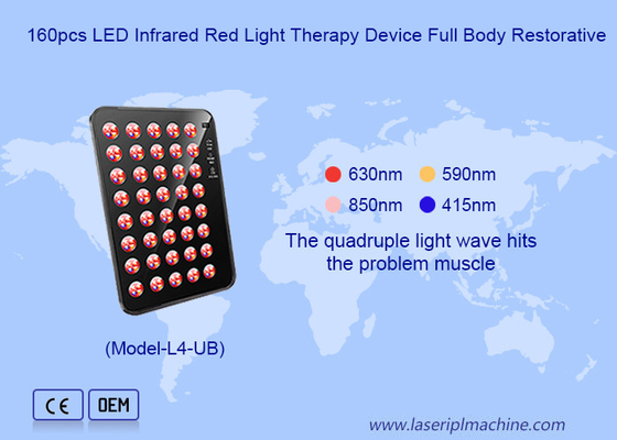160pcs LED Peremajaan Wajah Kulit Pemutih LED Infrared Red Light Therapy Perangkat