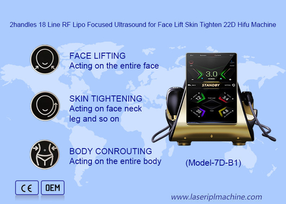 Mesin Hifu 2 dalam 1 13d Max Dual System untuk Anti Aging Baby Slimming