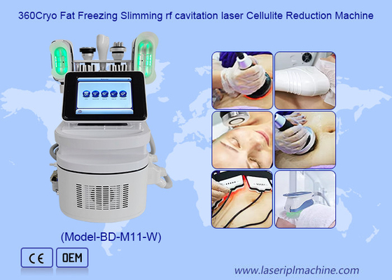 360 Cryo 40K Cavitation Body Sculpting dengan Double Chin Handle untuk Penghapusan Sellulit