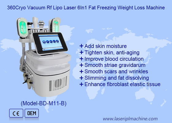 360 Cryo 40K Cavitation Body Sculpting dengan Double Chin Handle untuk Penghapusan Sellulit