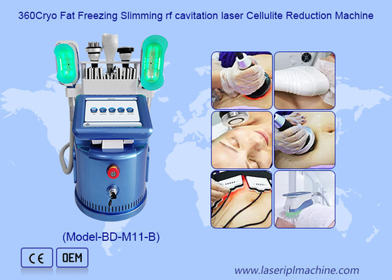 360 Cryo Vacuum Rf Lipo Laser 6 In 1 Lemak Freezing Penurunan Berat Badan Mesin Penurunan Berat Badan