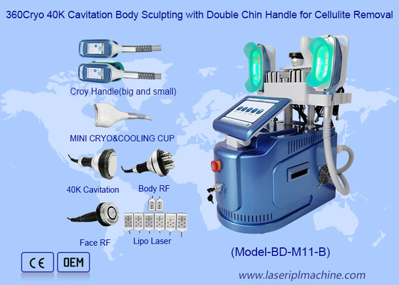 360 Cryo Vacuum Rf Lipo Laser 6 In 1 Lemak Freezing Penurunan Berat Badan Mesin Penurunan Berat Badan