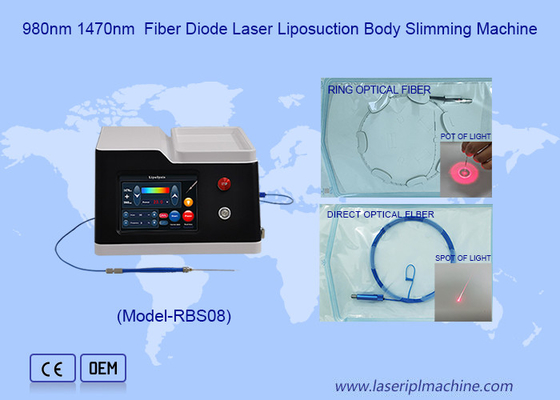 1470nm 980nm Diode Laser Perawatan Wasir Liposuction Body Slimming Machine