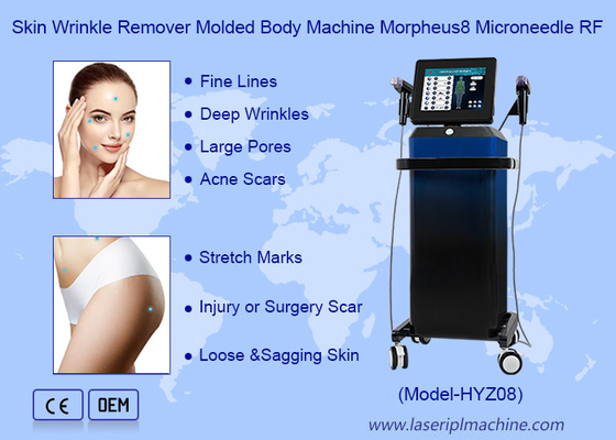 Penghilang Kerutan Kulit Mesin Tubuh Cetakan Morpheus8 Microneedle RF