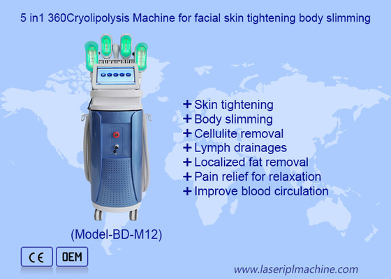 9Handles Double Chin Removal RF 40K Cavitation Lipo Laser Cryolipolysis Mesin