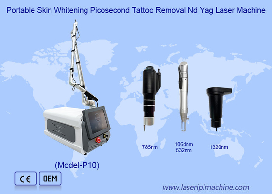 Pemutih Kulit Portable Picosecond Penghapusan Tato Nd Yag Laser Machine