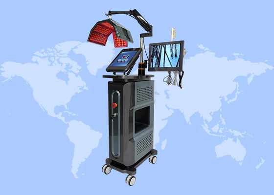 Diode Laser Low Level Therapy Pertumbuhan Rambut Pengobatan Kerontokan Rambut Pertumbuhan 650nm Mesin Pertumbuhan Rambut