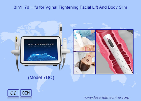 3In1 7d Hifu Intensitas Tinggi Untuk Vinial Tightening Wajah L.lift Dan Body Slim
