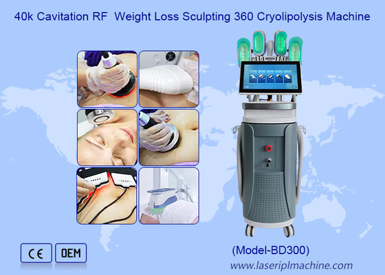 40k Cavitasi RF Berat Badan Rugi Peta 360 Cryolipolysis Mesin