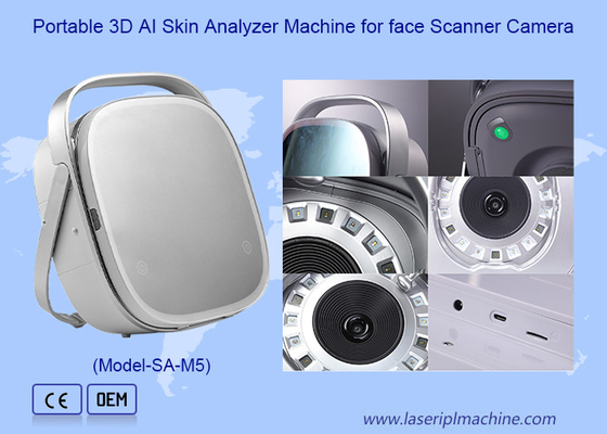 Portable 3D AI Skin Analyzer Machine untuk Kamera Scanner Wajah