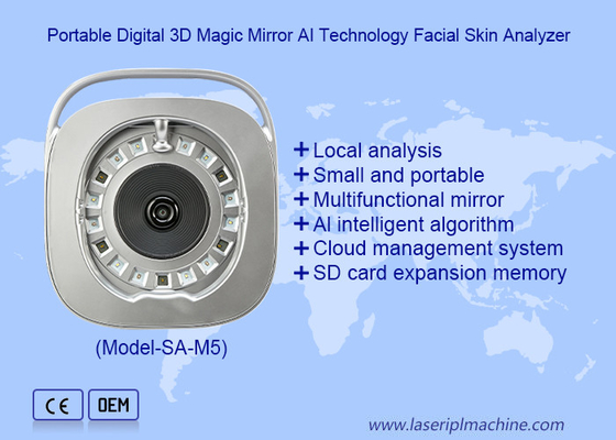 Mikroskop Kulit Wajah Portable Scanner Wajah Mesin 3D Skin Analyzer