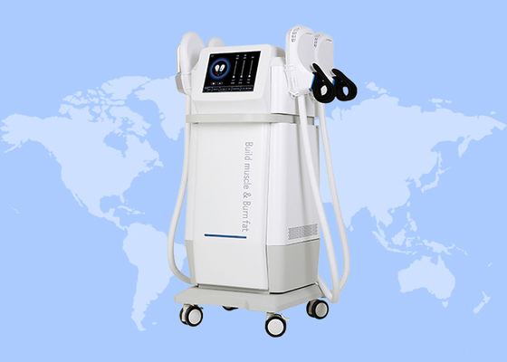 Stimulator otot elektromagnetik 4 probe HIFM RF EMS mesin penurunan berat badan