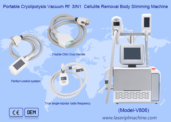 Mesin Slimming Tubuh Penghilang Sellulit Portable Cryolipolysis Vacuum Rf 3IN1