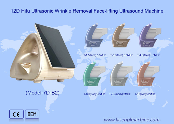 10 Kartrid 10000 tembakan Ultra Micro Pulsed Ultrasonik 12D Hifu Mesin