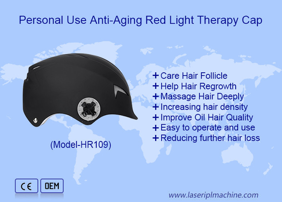 Penggunaan Pribadi Anti Penuaan Terapi Cahaya Merah Laser Cap pertumbuhan rambut kembali