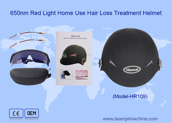 Rumah Penggunaan Terang Merah Pengobatan Kerontokan Rambut Lampu Laser Dioda 650nm Helm