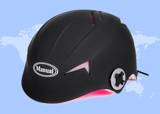Rumah Penggunaan Terang Merah Pengobatan Kerontokan Rambut Lampu Laser Dioda 650nm Helm
