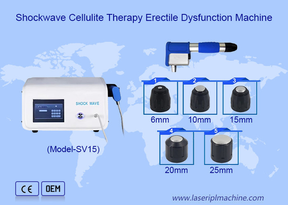 8Bars Tekanan Udara Mesin Shockwave Therapy untuk Penghilang Nyeri Perawatan ED