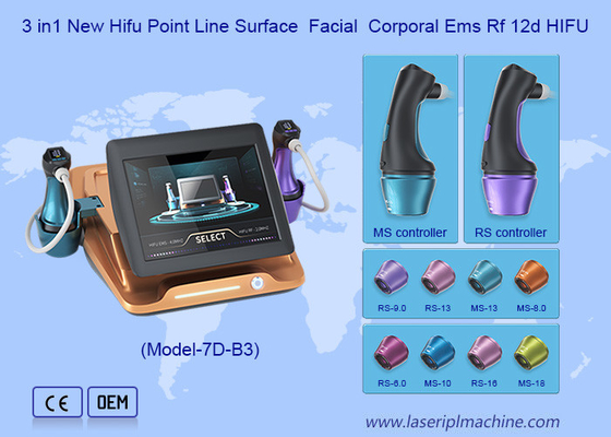 8Katridges 10000Shots Ultra Micro Pulsed Ultrasonic Ems RF 12D Hifu Mesin