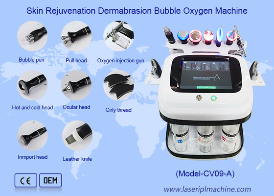 Peremajaan Kulit Microdermabrasion Bubble Oxygen RF Hydro Aqua Peeling Machine
