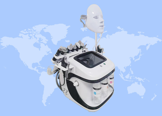 9 in 1 Perawatan Kulit Penghilang Kerutan Aqua Peel Hydro Jet Peeling Rf Microdermabrasion Mesin Wajah